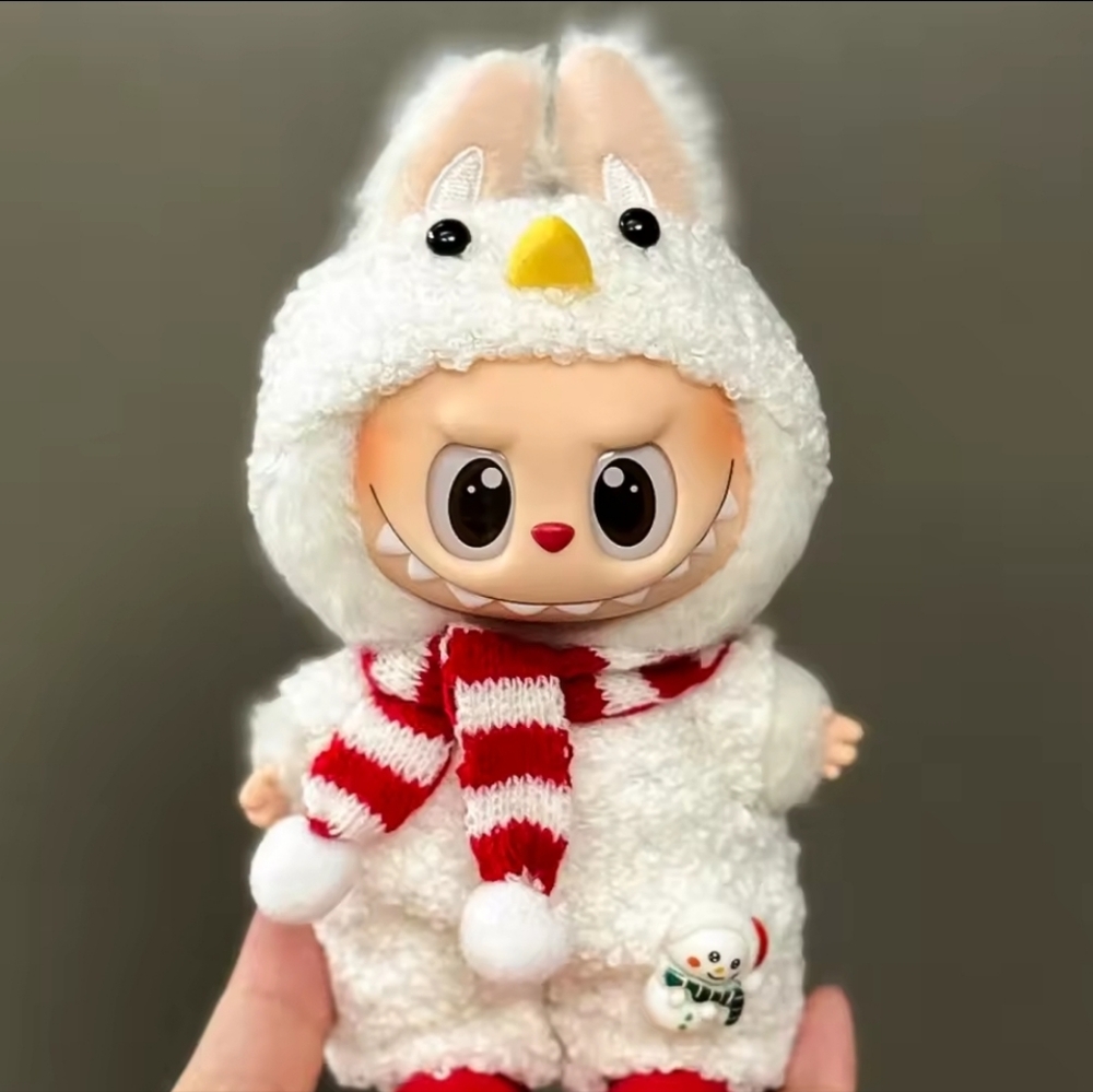 Christmas Snowman Clothing Outfit For Labubu, Doll Is Not Included